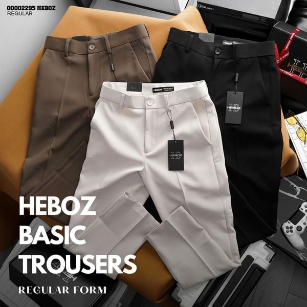  Quần tây nam Heboz dáng basic 3M - 00002295 