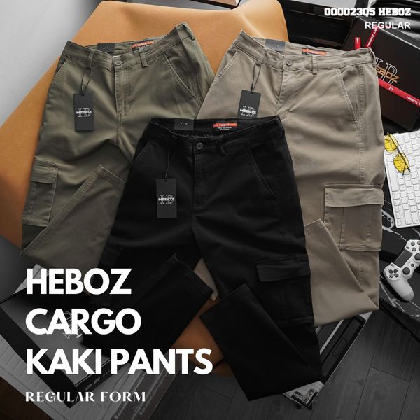  Quần kaki nam Heboz cargo 3M - 00002305 