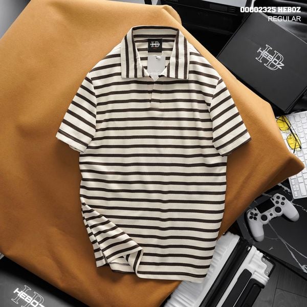  Áo polo nam Heboz Stripped base 3M - 00002325 