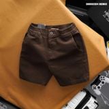  Quần short nam Heboz cạp thun 2/3 thêu 4M - 00002324 