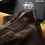  Quần short nam Heboz cạp thun 2/3 thêu 4M - 00002324 