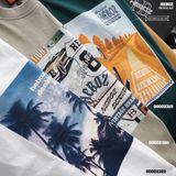 Áo thun nam Heboz print Dawn (TRẮNG) - 00002322 