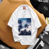  Áo thun nam Heboz print Dawn (TRẮNG) - 00002322 