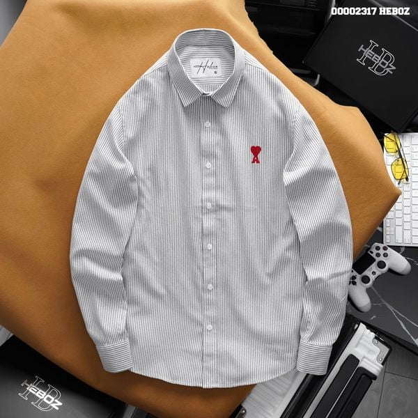  Áo sơ mi nam Heboz oxford Heart 3M - 00002317 
