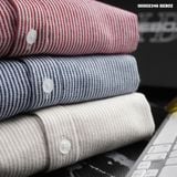  Sơ mi nam Heboz ngắn tay oxford stripped 3M - 00002346 