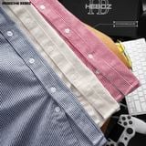  Sơ mi nam Heboz ngắn tay oxford stripped 3M - 00002346 