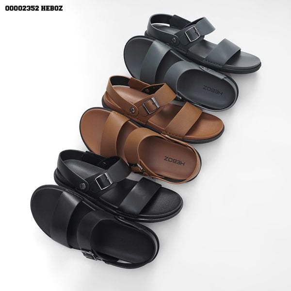  Giày sandal nam Heboz quai ngang khoá cài 3M - 00002352 