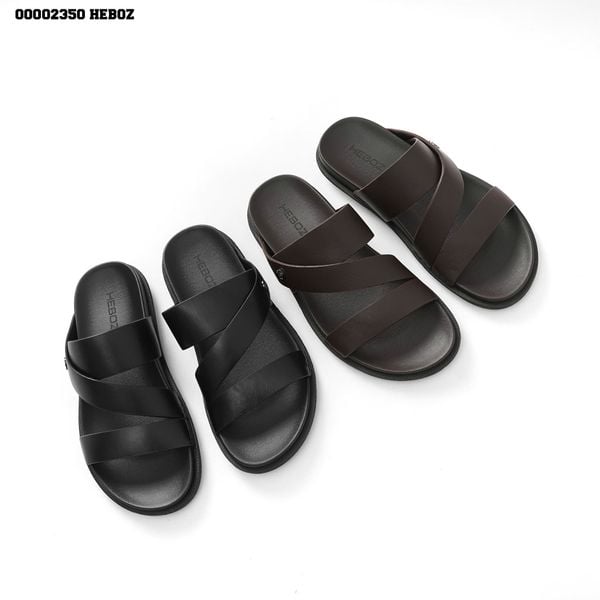  Dép da nam Heboz nhiều quai 2M - 00002350 