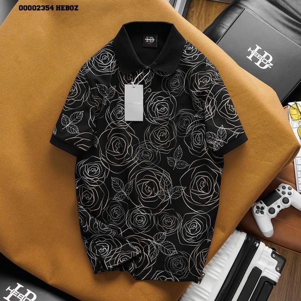  Áo polo nam Heboz floral 2M - 00002354 