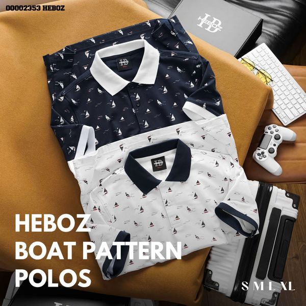  Áo polo nam Heboz Boat 2M - 00002353 