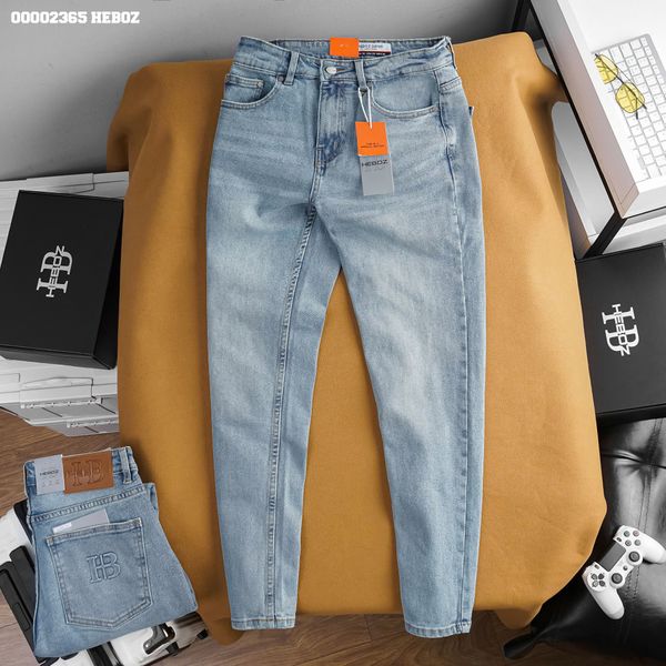  Quần jean nam Heboz basic dáng slim 071 - 00002365 