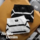  Áo len nam Heboz dệt kim sọc ngang 2M - 00002383 
