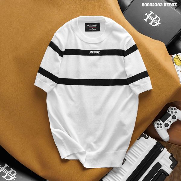  Áo len nam Heboz dệt kim sọc ngang 2M - 00002383 