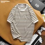  Áo thun nam Heboz sọc cotton 3M - 00002380 