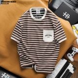  Áo thun nam Heboz sọc 1 túi 3M - 00002390 