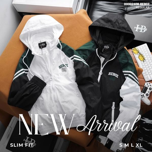  Áo khoác nam Heboz gió phối màu 88 2M - 00002408 