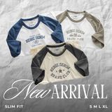  Áo thun nam Heboz raglan Club 3M - 00002413 