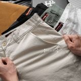  Quần short nam Heboz kaki classic 4M - 00002411 