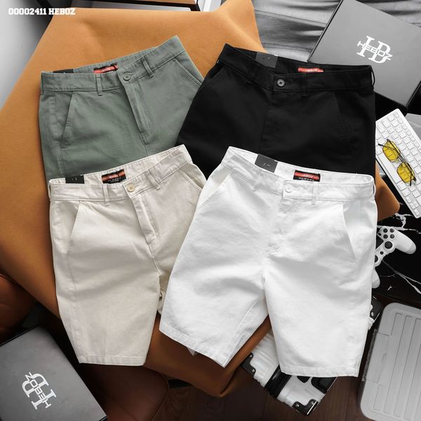  Quần short nam Heboz kaki classic 4M - 00002411 