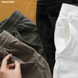  Quần short nam Heboz vải nhung basic 4M - 00002414 