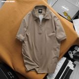  Áo polo nam Heboz dây kéo trơn 4M - 00002420 