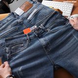  Quần jean nam Heboz dáng slim rách 086 - 00002430 