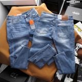  Quần jean nam Heboz dáng slim rách 087 - 00002431 