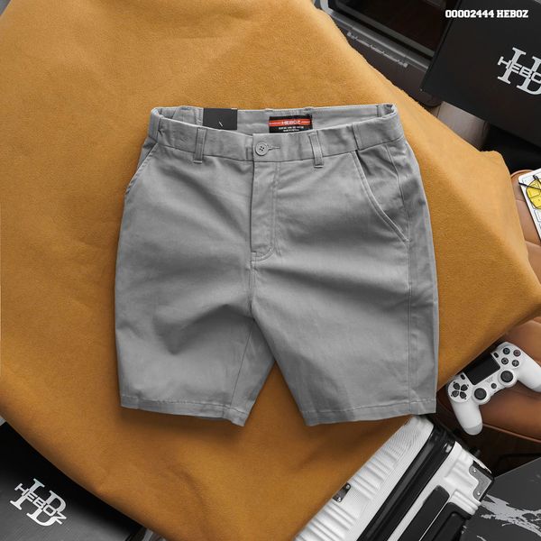  Quần short nam Heboz kaki cạp thun ẩn 3M - 00002444 