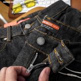  Quần jean nam Heboz form slim indigo đen 093 - 00002453 
