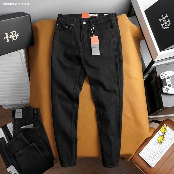  Quần jean nam Heboz basic dáng slim D095 - 00002478 