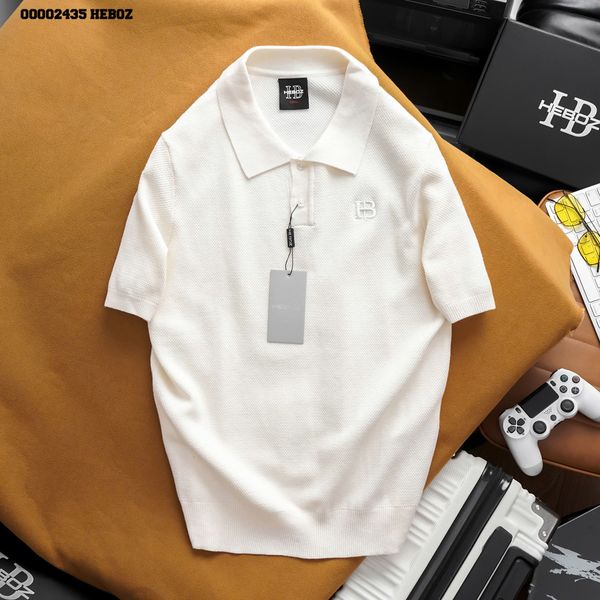  Áo polo nam Heboz len Knit basic 2M - 00002435 