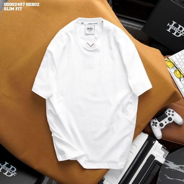  Áo thun nam Heboz basic nhấn V 3M - 00002497 