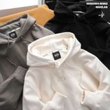  Áo hoodie nam Heboz vải nỉ bông basic 3M - 00002504 