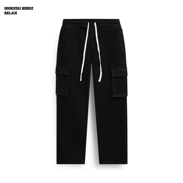  Quần jean nam Heboz cargo form relax D104 - 00002511 