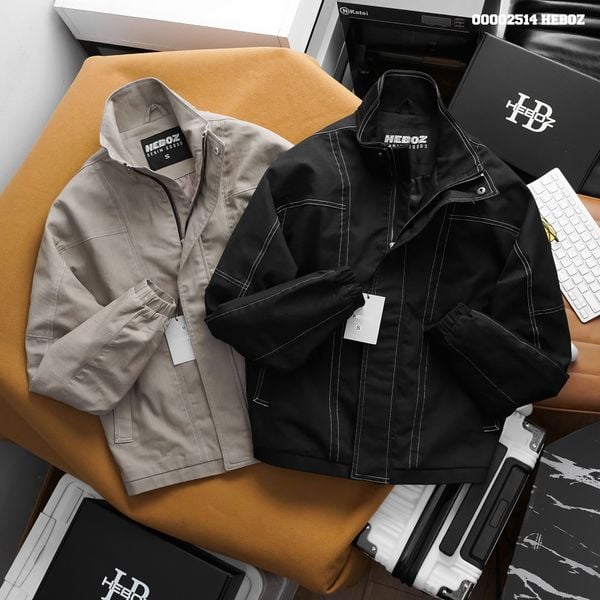  Áo khoác nam Heboz vải kaki C. Seams 2M - 00002514 