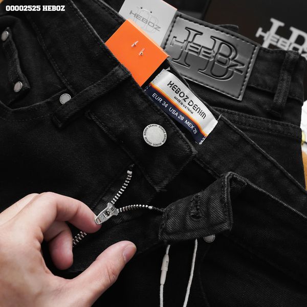  Quần jean nam Heboz basic dáng slim D111 - 00002525 