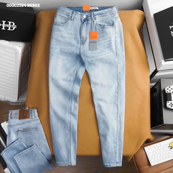  Quần jean nam Heboz basic dáng slim D110 - 00002524 