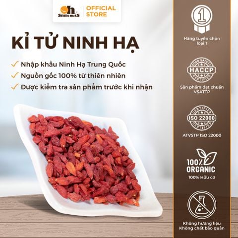  Kỷ Tử Khô - Túi Zipper 145g - Oh Smile Nuts 