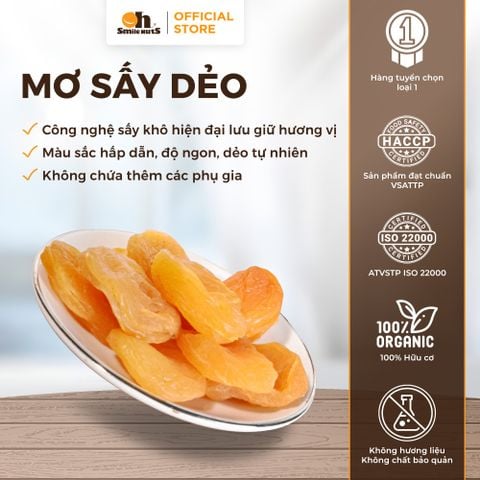  Mơ Sấy Dẻo - Hủ nhựa 300g - Oh Smile Nuts 