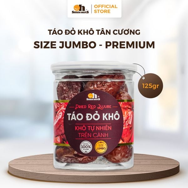 Táo Đỏ Khô Tân Cương - Hủ Nhỏ 125g - Oh Smile Nuts