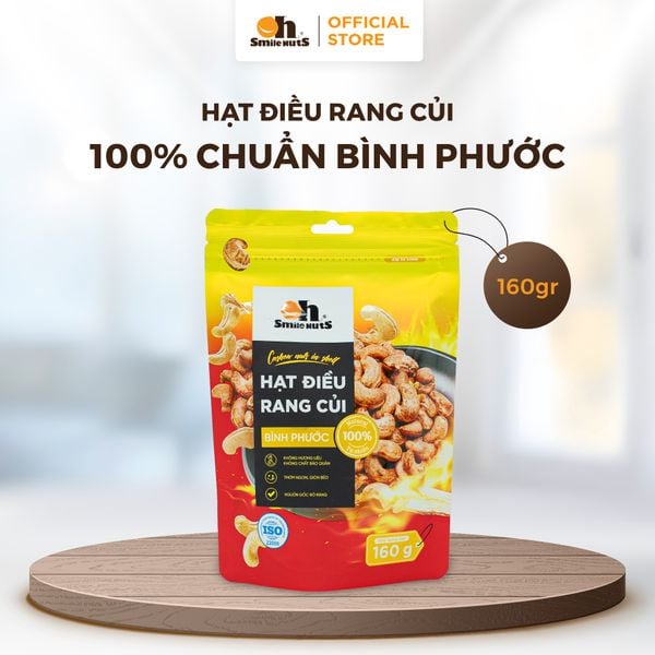 Hạt Điều Rang Củi - Túi 160g - Oh Smile Nuts