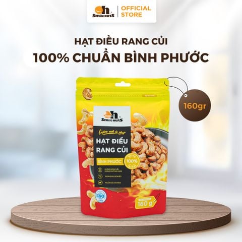  Hạt Điều Rang Củi - Túi 160g - Oh Smile Nuts 