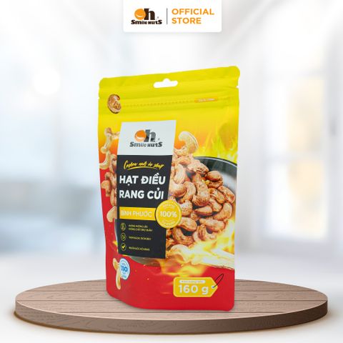  Hạt Điều Rang Củi - Túi 160g - Oh Smile Nuts 