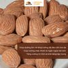 Hạnh Nhân Mỹ Tách Vỏ Nướng Mộc - Hộp Tròn 300g - Oh Smile Nuts