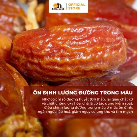  Chà Là Khô Không Cành - Hũ 285g - Oh Smile Nuts 