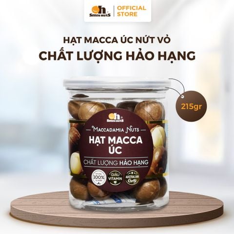  Hạt Macca Úc - Hũ nhựa 215g - Oh Smile Nuts 