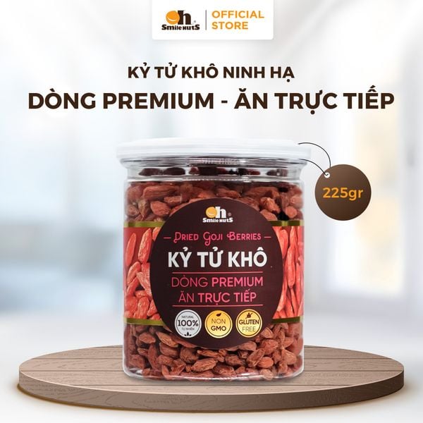 Kỷ Tử Khô - Hũ Nhựa 225g - Oh Smile Nuts