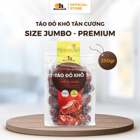  Táo Đỏ Khô Tân Cương - Túi Zipper 250g -Oh Smile Nuts 