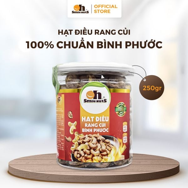 Hạt Điều Rang Củi 250g Hũ nhựa