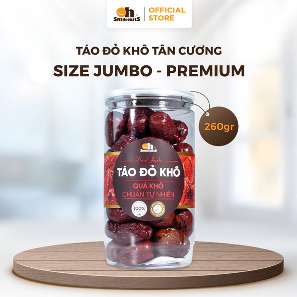 Táo Đỏ Khô Tân Cương - Hủ 260g - Oh Smile Nuts
